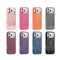 Coque magnétique N52 pour iPhone 15 14 13 Plus 16 17 18 Pro Max avec chargement sans fil et béquille antichute