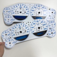 Film adhésif universel en vinyle pour tableau de bord de voiture, cache de compteur de vitesse, pour rénovation intérieure de véhicule