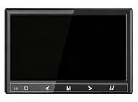 Moniteur de sécurité 7 pouces, résolution 1024x600, petit moniteur d'ordinateur, télécommande avec haut-parleurs intégrés, entrée HDMI/VGA/BNC, PC