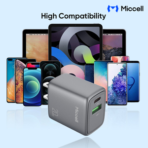 <span class=keywords><strong>Cargador</strong></span> USB-C Miccell de 20W, <span class=keywords><strong>Cargador</strong></span> de Teléfono de Doble Puerto con Carga Rápida PD, Adaptador de Pared para Teléfonos Inteligentes y Tabletas - Product Image 3