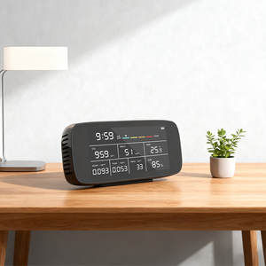 Nhà máy cung cấp trực tiếp LCD hiển thị chất lượng không khí màn hình với CO2 nhiệt độ độ ẩm cảm biến phân tích khí cho nhà và văn phòng - Product Image 5