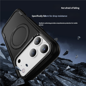 Custodia Protettiva Robusta 2 in 1 in TPU e PC Antiurto con Supporto e Ricarica Magnetica per <span class=keywords><strong>iPhone</strong></span> 17 Air <span class=keywords><strong>Pro</strong></span> <span class=keywords><strong>Max</strong></span> - Product Image 5