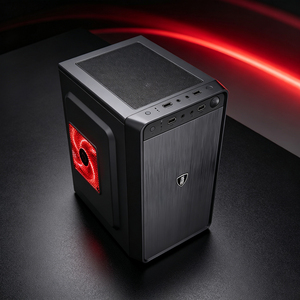 Boîtier <span class=keywords><strong>PC</strong></span> Gaming et de Bureau à Flux d'Air Élevé, Façade en Maille, <span class=keywords><strong>Mini</strong></span> Tour en Acier SPCC, Ventilateur RGB, Prise en Charge Micro ATX, Alimentation ATX, Châssis Personnalisé, Stock Meway - Product Image 5