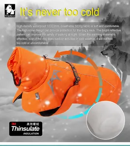 Truelove Pakaian Luar Ruangan Anjing Peliharaan Hangat Musim Dingin Jaket Mantel Anjing Reflektif Tahan Air dan Pakaian Luar