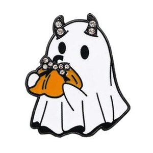 Festivales de Halloween Accesorios Broches Dibujos animados divertidos Ropa Linda Fantasma Calabaza Insignia Al por mayor - Product Image 5