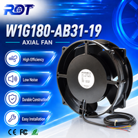 Ventilador de Refrigeración Compacto EC W1G180-AB31-19, Rendimiento de Refrigeración Industrial Duradero, Refrigeración para Gabinetes de Servidores, Circulación de Aire Confiable