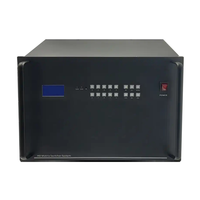 Conmutador de Matriz Híbrido Modular 4K30 Intercambiable en Caliente, Matriz SDI DVI VGA para Video Wall y Centro de Comando