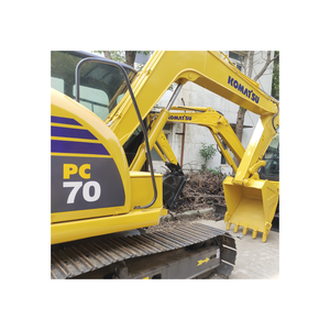 Mini-excavatrice Komatsu d'occasion de 7 tonnes PC70-8 PC56 PC50 PC55MR en bon état, moteur d'origine, pompe, moteur, machinerie à vendre - Product Image 2