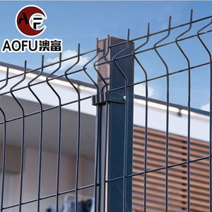 Dây mạ kẽm an toàn cao Zn + PVC 3D dây hàng rào 6mm Dây lưới kích thước 200*55mm Đen RAL 9005 được sử dụng cho hàng rào vườn - Product Image 4