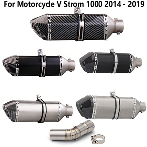 ท่อเชื่อมกลางท่อไอเสียสำหรับรถมอเตอร์ไซค์ <span class=keywords><strong>V</strong></span> <span class=keywords><strong>Strom</strong></span> <span class=keywords><strong>1000</strong></span> 2014 - 2019 vstrom 1050 2020-2021 DL <span class=keywords><strong>1000</strong></span> vstrom SLIP-ON DL1000 - Product Image 1