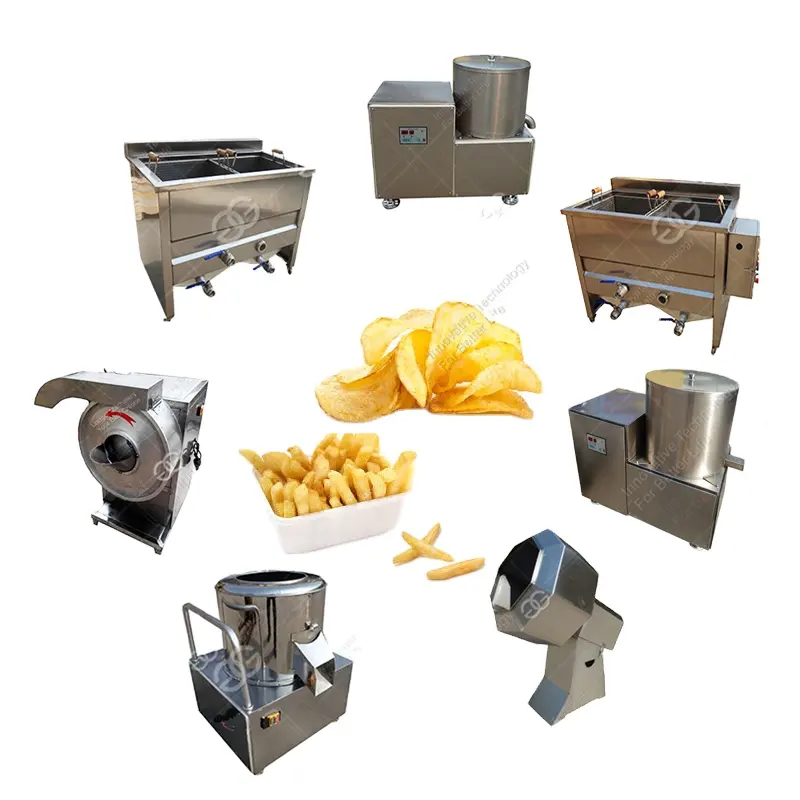 Máquina semiautomática de fabricación de patatas fritas, máquina de línea de producción de patatas a pequeña escala, precio de la India