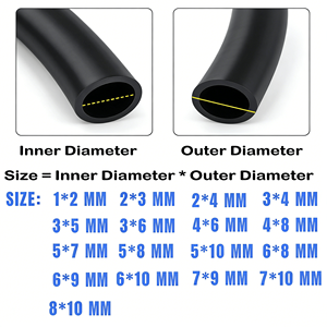 Tuyau de radiateur en <span class=keywords><strong>silicone</strong></span> automobile de qualité industrielle SAE J20 -40~180 8,0 mm noir certifié - Product Image 4