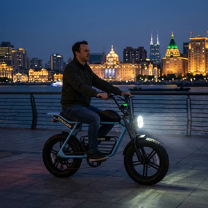 Vélo électrique haute vitesse 20 pouces avec écran LCD, E-cycle Scrambler à pneus larges pour les trajets rapides en ville et les loisirs - Product Image 3