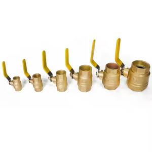 Válvula de bola de latón de 1/2 pulg., 1 pulg., 2 pulg. PN16 con rosca interna hembra, doble disco, NPT FNPT, para agua y gas, 600 WOG - Product Image 6