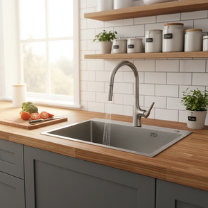 Haute qualité fait à la main 800*450mm évier à bol unique en acier inoxydable 304/201 forme carrée <span class=keywords><strong>prix</strong></span> usine direct pas d'intermédiaire - Product Image 6