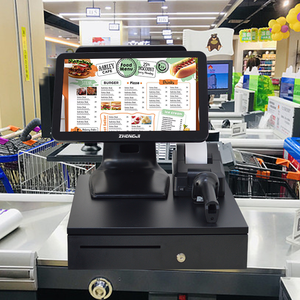 Zhongji A2D đôi màn hình cảm ứng POS thiết bị đầu cuối tiền mặt đăng ký cho các nhà hàng cửa hàng bán lẻ cửa hàng - Product Image 5