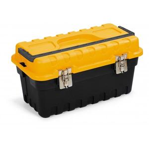 TERRY - 1002633 Mallette à outils avec plateau à outils-Noir/Jaune-EAN 8005646026331 TOOLBOXES PLASTIC TOOLBOXES - Product Image 1