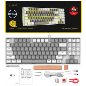 2-color Rgb Backlit Wired Mechanical <b>Gaming</b> Keyboard 89-key Combination Waterproof Abs Usb 61-standards Personalized Z13 89-key - Product Image 6