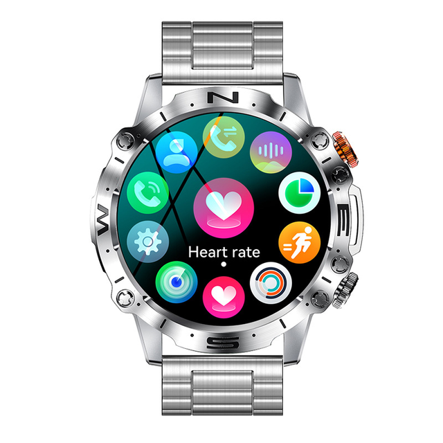 1.43" AMOLED Smart Watch K59 for Men Women with Heart Rate Blood Oxygen Monitor Long Battery Fitness tracker Watch