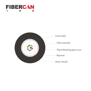 Câble à fibres optiques multimode à 12 cœurs avec fibres dans un tube lâche Jelly pour <span class=keywords><strong>Internet</strong></span> intérieur/extérieur utilisé - Product Image 3