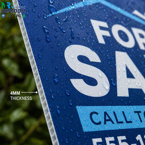 <b>Waterproof</b> UV Printed Yard Signs 4mm Thick Corrugated Plastic Weatherproof Lawn Signs for Outdoor Advertising Promotion - Product Image 1