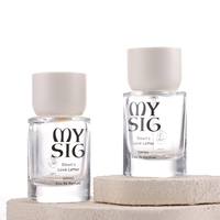 Flacon de parfum en verre plat personnalisé de 30 ml avec pulvérisateur à pompe, diffuseur à bâtonnets, vide, réutilisable et imprimable avec logo – Vente en gros