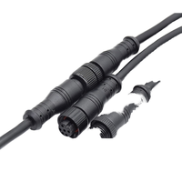 Connecteur circulaire étanche M8 M12 M15 2 3 4 5 broches IP67 Câble LED extérieur