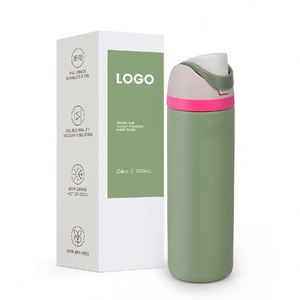 304 Stainless Steel Macaron Color Insulated <b>Cup</b> with Handle <b>Large</b> Capacity Sports Water <b>Cup</b> Straw Fruit <b>Cup</b> - Product Image 2