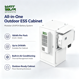 WATT SOLAR 241kWh Commercial LFP Battery Cabinet, Grade a 314Ah Cells, UDAN BMS, Integrated HVAC & <b>Fire</b> Suppression, IP54 - Product Image 3