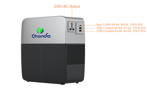 300W LiFePO4 Taşınabilir Güç İstasyonu, 200W Güneş Paneli, 110V 220V AC Çıkışı, Kamp, Ev, Karavan, Acil Durum Yedek Güç Kaynağı için MPPT ile - Product Image 4