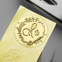 Autocollants de sceau de cire, sceaux de cire autocollants, étiquettes en feuille d'or, autocollants de sceau pour enveloppes, autocollants ronds adhésifs, étiquettes autocollantes de sceau