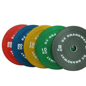 Gym Barbell Plates Fitness Rubber Color Bumper Weight Plates Barbell Discs for Weight Lifting