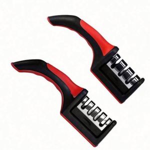 Affûteur de couteaux manuel 4-en-1 avec poignée, accessoires de cuisine, 4 étapes, multi-usages, en acier au tungstène et pierre céramique - Product Image 1