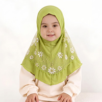 Hijab instantané pour filles Sharut, 2-7 ans, hijab musulman pour enfants, foulard instantané d'été pour filles, hijab musulman pour tous les jours