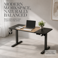 Table élévatrice électrique AOR à moteur unique, pieds de table à deux niveaux, plateau en grain de bois, rebond anti-obstacles, vente en gros d'usine