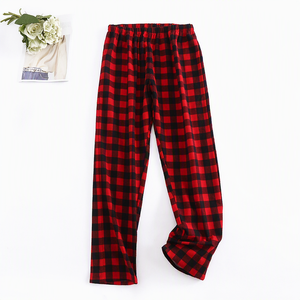 Pijama a Cuadros Rojos <span class=keywords><strong>para</strong></span> Familia, Regalo de Navidad, Ropa de Dormir Personalizada <span class=keywords><strong>para</strong></span> Mujeres, Hombres y Niños, Conjunto de Top y Pantalón - Product Image 4