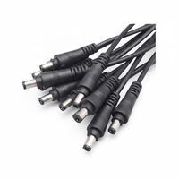 Adaptateur de prise d'alimentation DC femelle JFS DC5521 5.5x2.1/3.5x1.35, longueur personnalisable, boîtier en laiton, conducteur en cuivre 600V, PVC