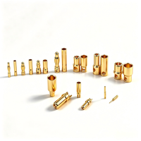 Conector Banana Universal Chapado en Oro (0.8/2/3/3.5/4/5.5/6/8mm) Macho/Hembra, Pines de Prueba para Lámparas |   Conector de Alta Conductividad