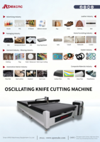 Machine de découpe automatique de tissus à couteau oscillant CNC Apex, best-seller, avec moteur PLC, certifiée CE, 220V/380V