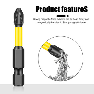 1/4 en <span class=keywords><strong>taladro</strong></span> de mano Hexagonal juego de destornilladores eléctricos cruzados S2 broca antideslizante resistente a impactos cabeza de destornillador magnético fuerte - Product Image 4