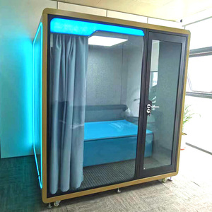 Bán buôn tùy chỉnh đôi cách âm không bị xáo trộn ngủ ngoài trời Pod cách âm Nap Pod gian hàng điện thoại cuộc họp văn phòng - Product Image 1