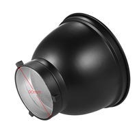 Réflecteur standard de 7 pouces, diffuseur de lumière, abat-jour avec grille en nid d'abeille pour flash studio Bowens Mount, flash Speedlite