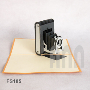 การ์ดอวยพรป๊อปอัพ 3 มิติ งานฝีมือ ANN HANDICRAFT กล้องถ่ายรูปแบบกำหนดเอง ของขวัญแทนคำขอบคุณ คำเชิญ ทำจากกระดาษ วัสดุจากเวียดนาม 4 - Product Image 2