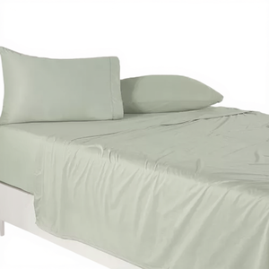 Juego de Sábanas VIANNEY HOME, Jersey Suave, Individual, Color Menta, 1.2m, 3 Piezas, 100% Algodón Tejido, Hipoalergénico, Tinte Liso - Product Image 1