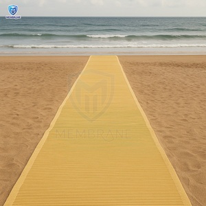 Alfombrilla de malla de poliéster personalizable, alfombrilla de acceso peatonal para silla de ruedas de playa sin arena cuadrada con logotipo personalizado, alfombrilla de acceso a la playa - Product Image 5