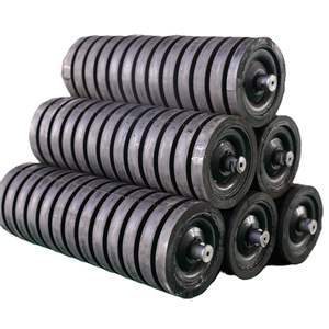 Nhiệm vụ nặng nề công nghiệp con lăn băng tải con lăn cao su bao phủ dây chuyền lắp ráp làm biếng cho băng tải thép không gỉ - Product Image 1