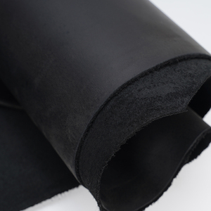 Vente peau de vache bétail véritable noir Crazy Horse cuir matériel pour l'artisanat cuir pleine fleur cuir de vachette véritable fournisseur - Product Image 4