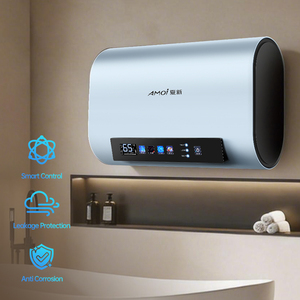 <span class=keywords><strong>Chauffe</strong></span>-<span class=keywords><strong>eau</strong></span> électrique à accumulation personnalisable, grande capacité <span class=keywords><strong>50L</strong></span>, 3200W, en acier inoxydable, pour cuisine et salle de bain, commande tactile domestique - Product Image 1