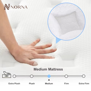 Materasso letto a buon mercato king queen singola dimensione 5 zona in pile topper letto hotel in lattice naturale gel memory foam materasso a molle tascabile - Product Image 5