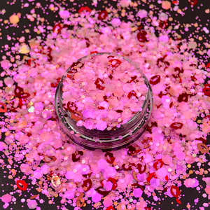 14 couleurs <span class=keywords><strong>de</strong></span> paillettes holographiques en forme <span class=keywords><strong>de</strong></span> cœur 3D, flocons <span class=keywords><strong>de</strong></span> paillettes rouges pour les lèvres, les ongles, les décalcomanies pour la Saint-Valentin, décoration des yeux, artisanat DIY - Product Image 1